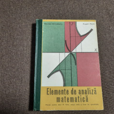 Elemente de analiza matematica – manual pentru clasa a XI-a -Nicolae Dinculeanu