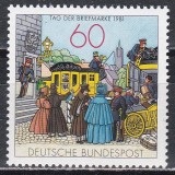 Germania 1981 - Ziua Timbrului, MNH, Nestampilat