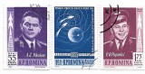 Romania (194) - Primul zbor in grup - Vostok 3 si 4, 1962 - serie obliterata