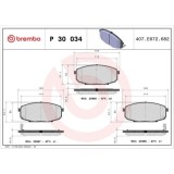 Placute frana Hyundai I30 (Fd) 10.07-07.12, I30 (Gd) 06.11-, I30 Estate (Fd) 10.07-06.12, Kona (Os Ose Osi) 06.17-04.23; Kia Carens 2 Mpv (Fj) 07.02-, BREMBO