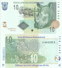 2005 , 10 rand ( P-128a ) - Africa de Sud - stare UNC foto