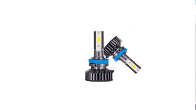 Set de 2 becuri Led auto Cob Mini R9H11 80W foto