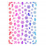 Sticker Nail Art Lila Rossa pentru Craciun, Revelion si Iarna TL0065