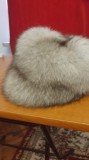Căciulă blană naturală (Vulpe Argintie / Polară)