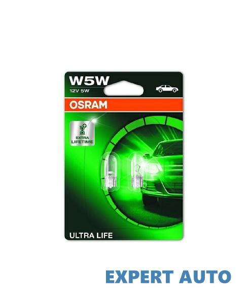 Set 2 becuri 12v w5w ultra life blister osram UNIVERSAL Universal #6