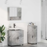 Cumpara ieftin Set de mobilier pentru baie 3 buc. Gri din beton