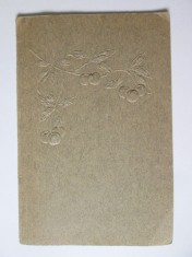 Fotografie nuntă 137 x 85 mm &icirc;n copertă 165 x 110 mm cu mire ofițer din anii 30