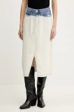 Karl Lagerfeld Jeans fustă din denim midi, drept, A2W12014