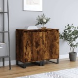 VidaXL Dulapuri, 2 buc., stejar fumuriu, 40x35x70 cm, lemn prelucrat