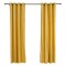 Set 2 draperii catifea 140x270 cm - Galb
