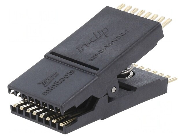 Clips de Măsurare Aurit DIL16 Negru 10mm 150&deg;C