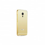Cumpara ieftin Husa Bumper Aluminiu Mirror Auriu Iberry Pentru Meizu Note 3, Oem