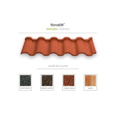 Novatik NATURA ROMAN - Tigla metalica cu roca vulcanica