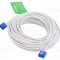 Cablu Patch Cord LOGILINK RJ45 U/UTP Cat 6a, 15m, alb, ecranat, litat