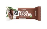 Baton Proteic Lifebar Ciocolata Bio 40g - Bogat in Proteine, Fara Zahar Adaugat, Fara Gluten, Ecologic