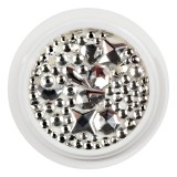 Cumpara ieftin Cristale Unghii LUXORISE, Splendor Silver, LUXORISE Nail Art