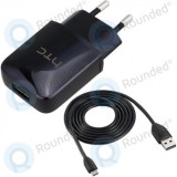 Adaptor HTC Travel TC P900 1.6A incl. cablu de date microUSB DC M600 negru