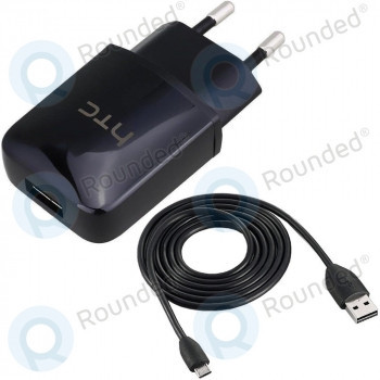Adaptor HTC Travel TC P900 1.6A incl. cablu de date microUSB DC M600 negru foto