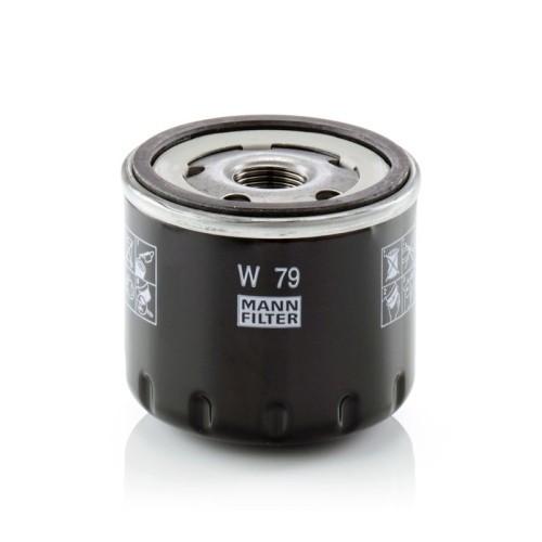 Filtru ulei Mann-Filter W79 Dacia Logan 202012, Logan II 20, Sandero 20 si Sandero II, Lodgy, Duster motorizari 1.5 dci Euro 5, E5, Clio 3, Cube,
