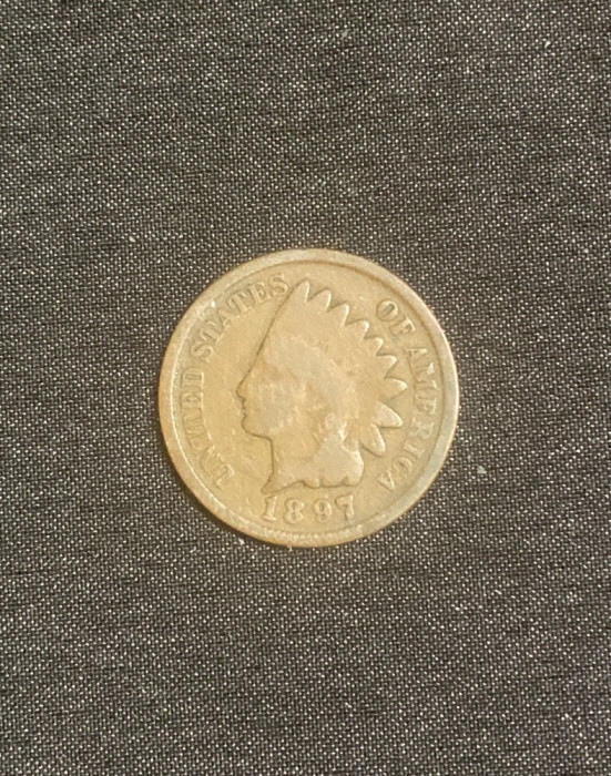 Moneda One cent 1897-USA