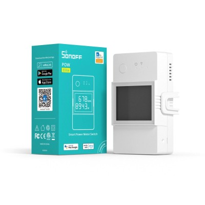 Releu inteligent WiFi Sonoff POW Elite R3 POWR316D, 16A afisaj LCD foto