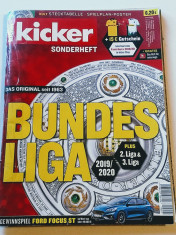 Revista fotbal-&amp;quot;KICKER&amp;quot;(Bundesliga, liga a-2-a si liga a-3-a)sezonul 2019/2020 foto