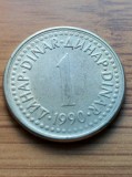 Moneda Iugoslavia 1 Dinar 1990, Europa