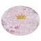 JUNIOR 51549.802 cerc covor lavabil coroană pentru copii anti-alunecare - roz, cerc 120 cm