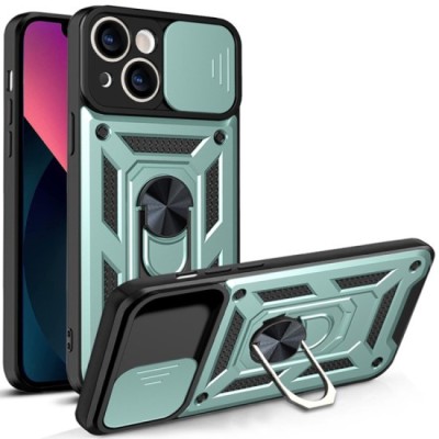 Husa pentru iPhone 14 - Techsuit CamShield Series - Green foto