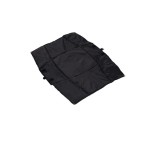 Geanta/patura pentru bebelusi Mama Mira!, poliester/piele PU, negru/maro, 38 x 38 cm