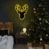 Cumpara ieftin Lampa de perete Deer 2, Neon Graph, 25x30 cm, galben