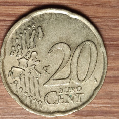 Italia- moneda de colectie - 20 euro cent 2002 - Prima harta a Europei