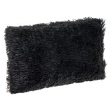 Perna Decorativa de Iarna Neagra Shaggy 50x30 cm