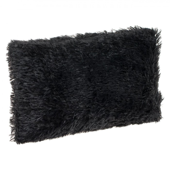 Perna Decorativa de Iarna Neagra Shaggy 50x30 cm