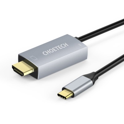 Cablu USB-C - HDMI Choetech XCH-M180, PD 60W 1.8m, negru foto