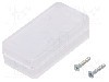 Carcasa ABS, 25mmx50mmx15mm, IP54, HAMMOND - 1551BCLR