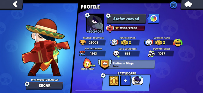 Cont brawlstars 21000 trofee