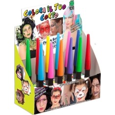 Pensula cu fard pentru machiaj profesional, Multicolor