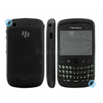 Carcasa completa BlackBerry 8520 Curve, carcasa completa neagra piesa de schimb HOUSE foto