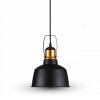 CORP SUSPENDAT PENTRU ILUMINAT MAX 60W IP20 ALUMINIU, NEGRU, V-TAC