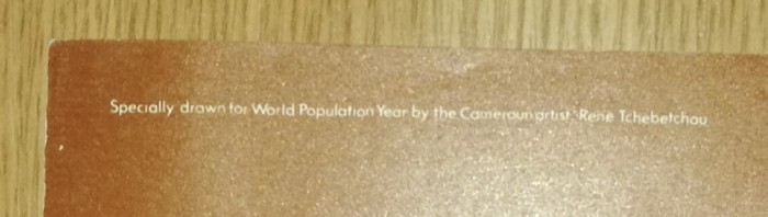 LOT 2 AFISE POSTER- RENE TCHEBETCHAU /DONALD SILVERSTEIN -WORLD POPULATION YEAR