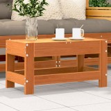 vidaXL Taburet de grădină, maro ceruit, 62x30x32 cm, lemn masiv pin 844895