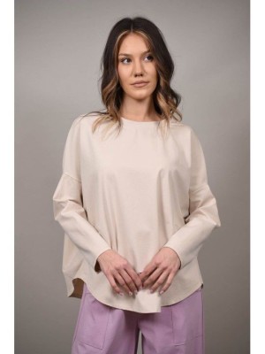 BLUZA CU PENSE FOGGIA Bej TALIE UNICA foto