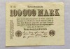 Germania - 100000 Mark (1923) Reichsbanknote N44