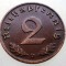 2.867 GERMANIA 2 REICHSPFENNIG 1938 D