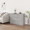 VidaXL Servantă, gri sonoma, 91x29,5x65 cm, lemn compozit
