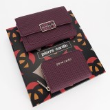 Cumpara ieftin Pierre Cardin, Set de 2 piese portofel si portcart 6250+428BORDO M0
