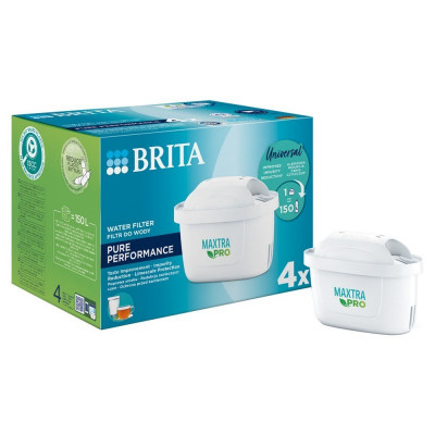 Set 4 filtre BRITA Maxtra PRO Pure Performance, filtrare 150 l, mai putin calcar/clor si impuritati foto