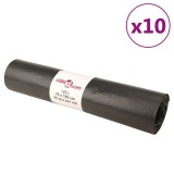 VidaXL Saci de gunoi 250 buc. negru 120 L