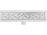 Rigola Dus Inox FALA 30cm - Sifon Pardoseala, Gratar NAPO, Garnitura Inclusa, Debit Mare 36L/min, Montaj Facil